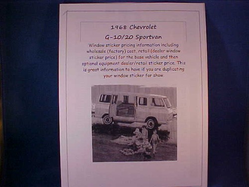 1968 chevy g10 - 1968,