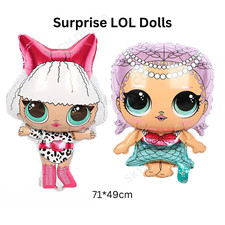 Surprise LOL Dolls Foil Balloons Birthday Diva Doll Mermaid Merbaby Balloon UK