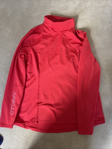 Cavallo red long sleeved polo - cavallo,