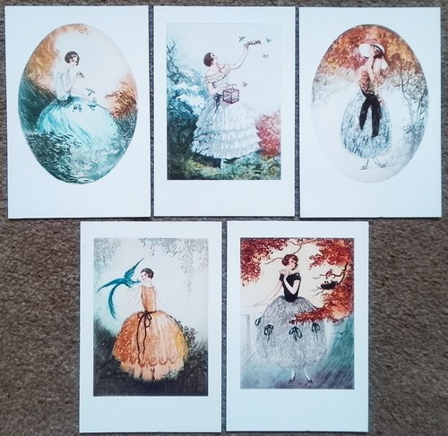 Five modern postcards - five,