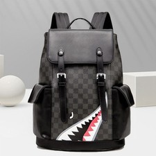 Unisex leather backpack - unisex,