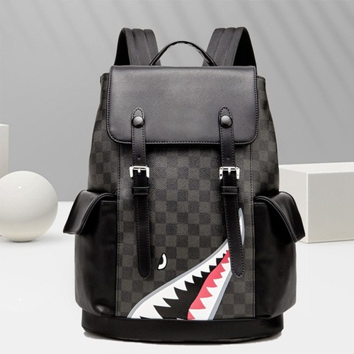 Unisex leather backpack - unisex,