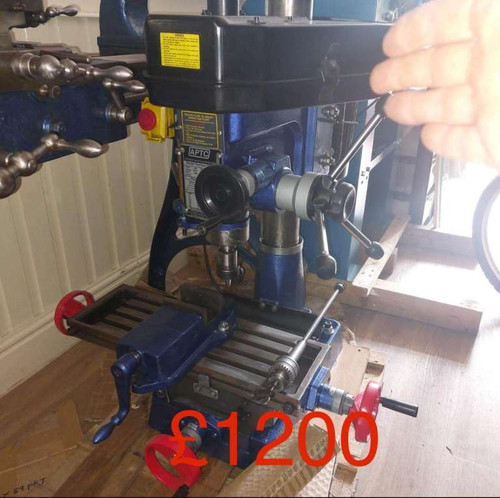 Aptc rf25 used lathe machine - aptc,