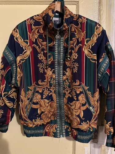 Vintage baroque bomber jacket - bomber,