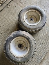 massey ferguson by mtd front wheels tyres 16 6.50 8 ride on lawn mower pair two