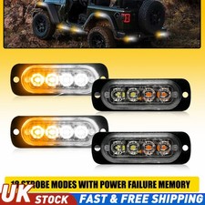 Led amber white - 4x,