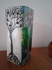 Square Vase With 4 Seasons