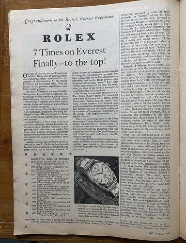 Rolex watch 1953 everest - rolex,