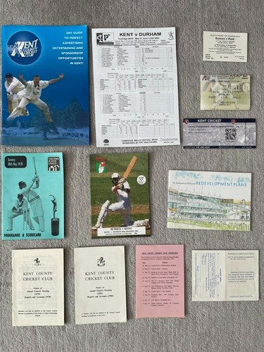 Kent cricket scorecards - kent,