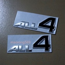 2x Chrome Black Silver ALL4