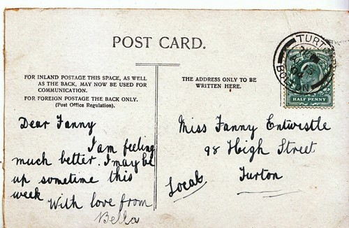Genealogy postcard family - -,