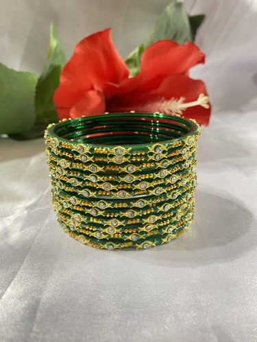 Indian glass bangles set - indian,