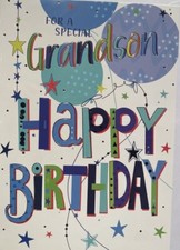 adult grandson birthday card /