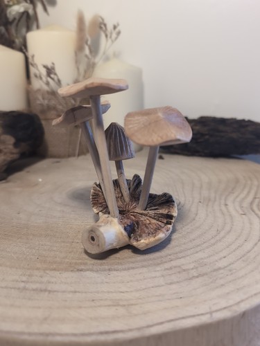 4hand carved painted - , wooden