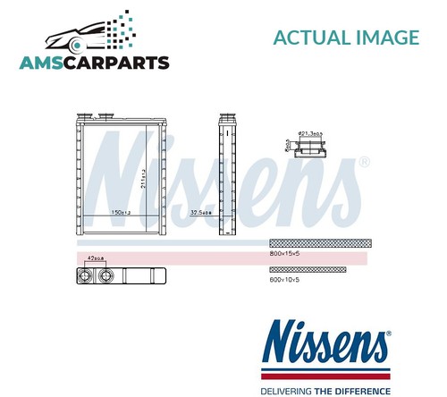 Heater radiator exchanger - radiator,