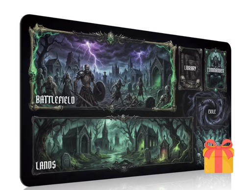 Undead graveyard playmat mtg - undead,