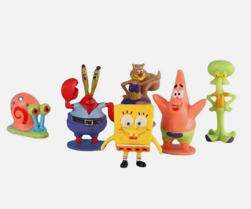 6pcs spongebob fish tank - fish,