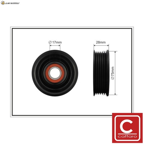 Tensioner pulley ribbed belt - pulley,