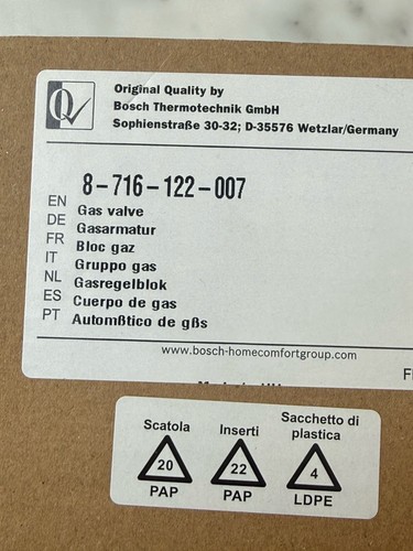 Worcester bosch 8716122007 - worcester,