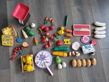 Wooden Grocery Toys, Plaset, Role-playing, Till and Shopping Basket