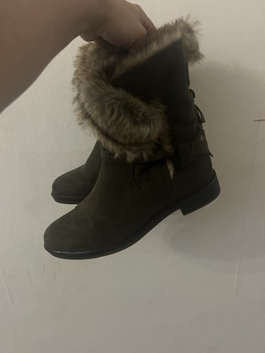 Ladies brown faux suede - ladies,