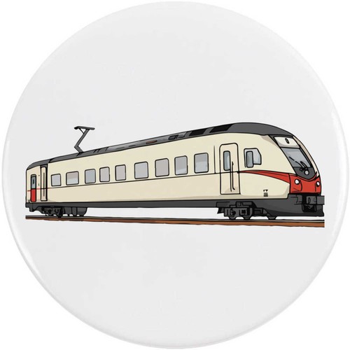 Modern tram button pin - tram',