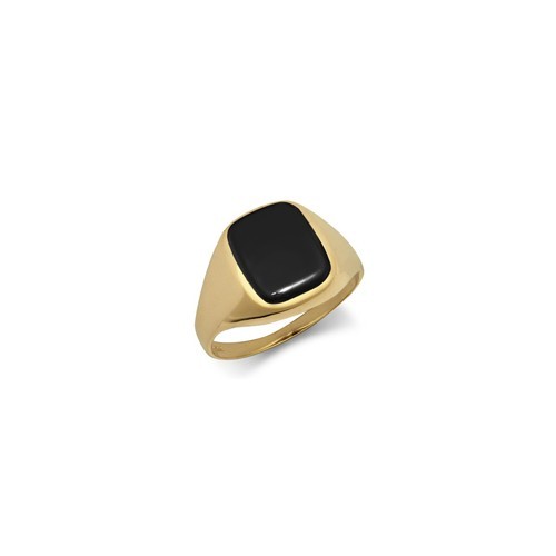 9ct gold oval onyx - oval, ring