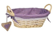 Oval Bread Basket Purple 27cm