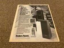 PTRBK7 ADVERT 13X11 OPTIMUS T-70 SPEAKERS BY REALISTIC