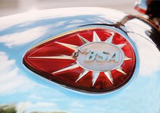 BSA motorbike blank greeting