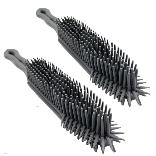 Rubber hand brush pet - rubber,