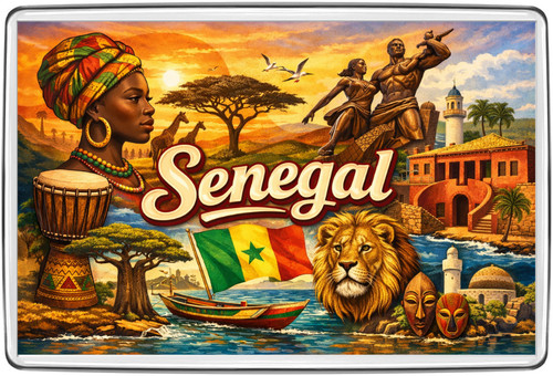 Senegal dakar lion monument - dakar,
