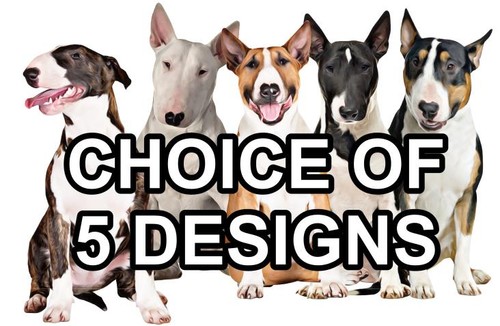 Bull terrier self adhesive dog - bull,