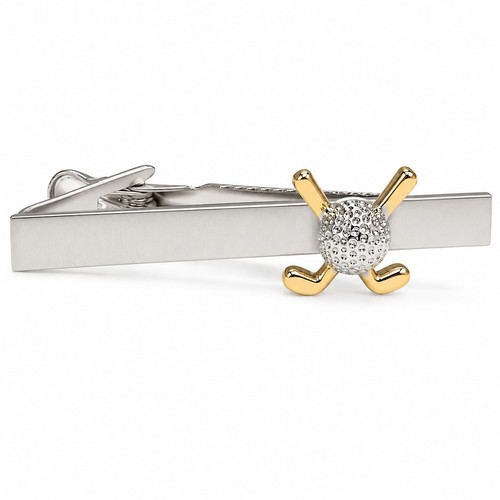 Golf ball crossed clubs tie - golf,