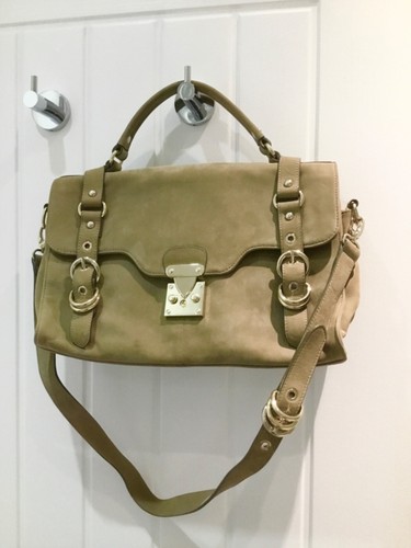 Reiss beige nubuck leather - beige,
