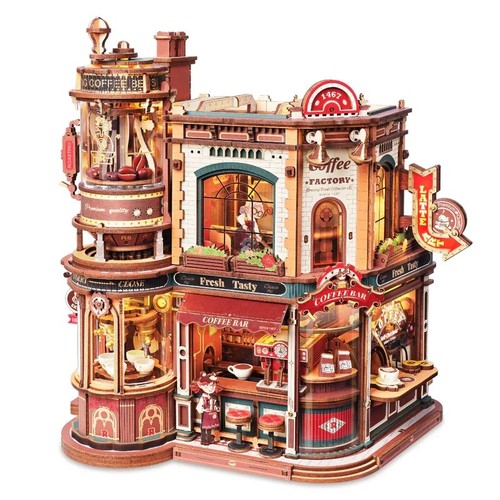 Rokr dream coffee - factory, 3d