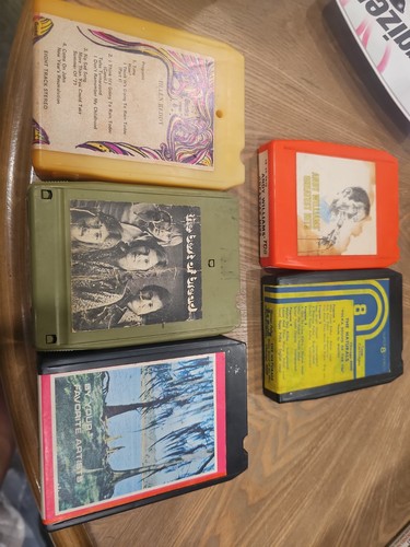 Lot eight track tapes - of,