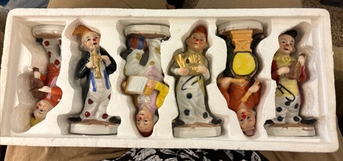 Vintage porcelain clown - vintage,