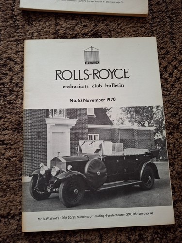 Rolls royce club bulletins - royce,