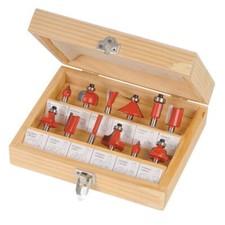 1/4" 1/4" Tct Router Bit Set 12Pce 792084 PT