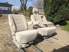 Swivel Double Bench & Captain Seat. VW T4 T5 Transit Camper Van. Bed 180 Base
