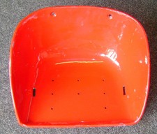 BUCKET TYPE SEAT PAN IN RED; FOR MASSEY FERGUSON TRACTORS (various, see listing)