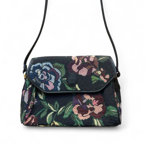 Vintage 90s leather - , floral