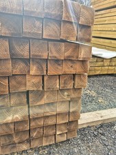 Half Back Weathered Fencing Post 4x4x 2.4