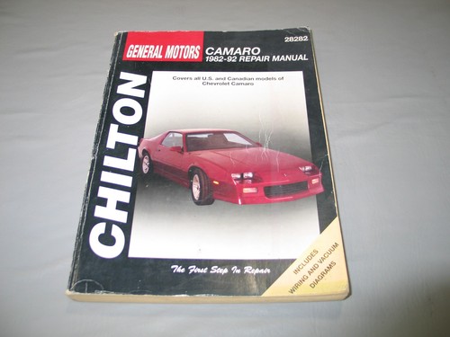 Repair manual iroc chilton - repair, manual-iroc-z
