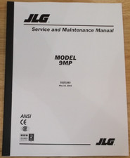 JLG 9MP VERTICAL MAST LIFT MAN LIFT SERVICE REPAIR SHOP MANUAL BOOK