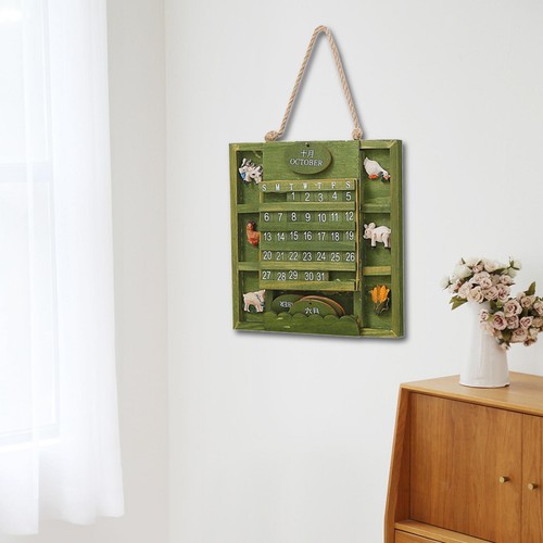 Wooden wall calendar - wall,