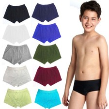 Boys Kids 3 PACK Trunks Plain