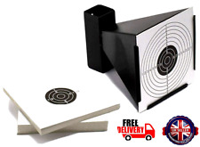 14cm Shooting Funnel Target Holder + 50 Targets Paper Air Rifle Pistol Airsoft