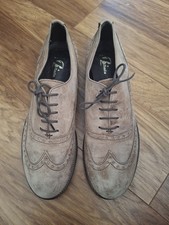 Bata Leather Brogue Shoes 6 39 Lace Up Low Heel VGC